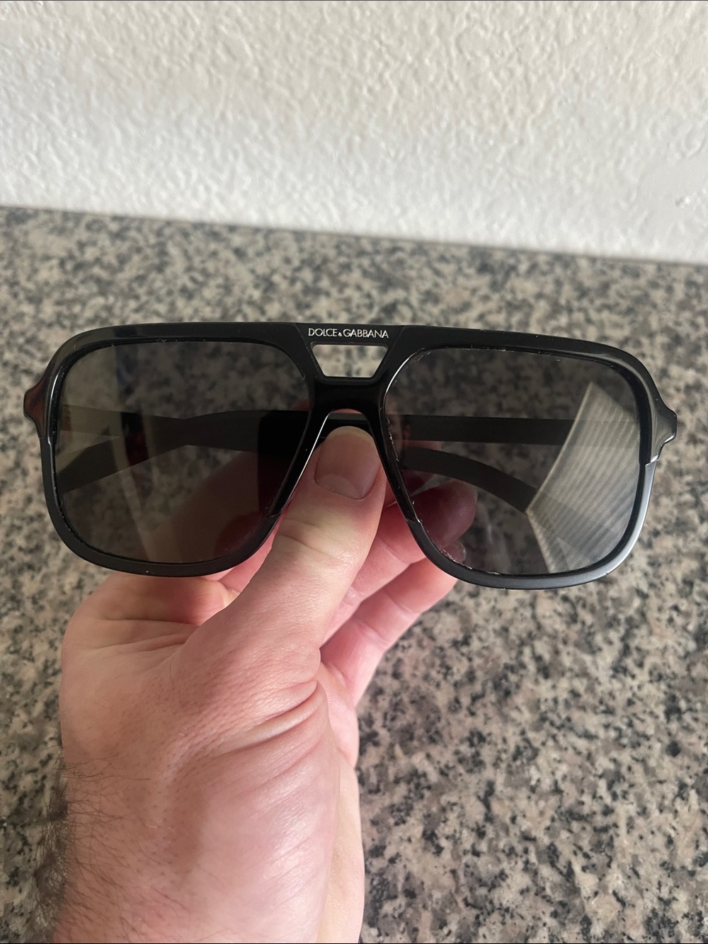 Dolce & Gabbana Men’s Black Sunglass Swim Shield